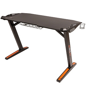 Стол компьютерный SKILLL CTG-003 120X60, Черная рама/черная столешница 